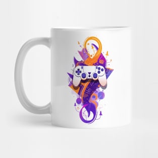 Console controller watercolor tattoo Mug